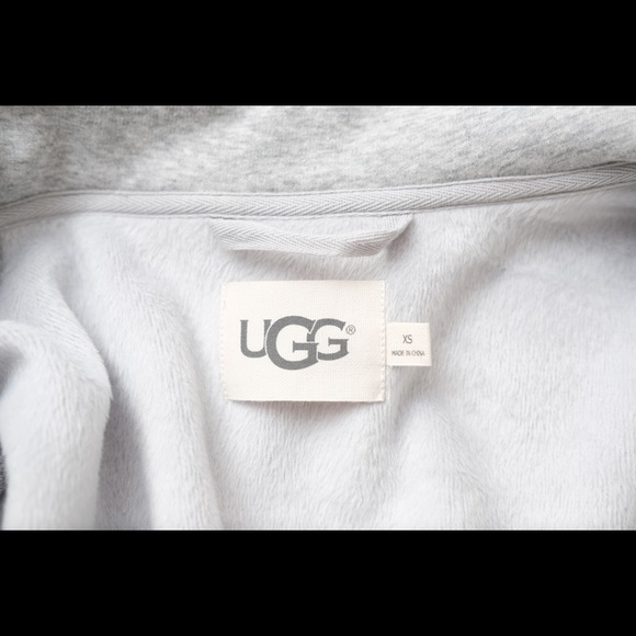 UGG Double Knit Fleece Cowl Neck Zip Jacket - Picture 6 of 6